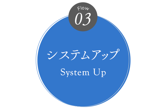 03　システムアップ